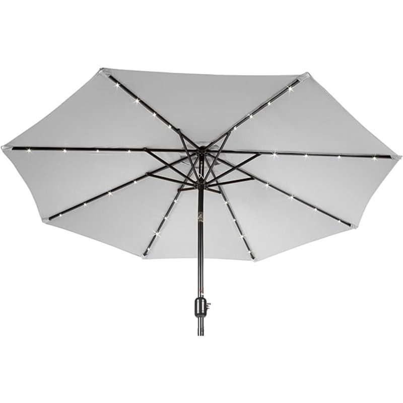 Parasol solaire à DEL 9 pi, Blanc