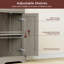 Armoire de rangement avec tiroirs et tablettes réglables