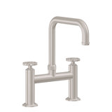 Bridge Kitchen Faucet With Sidespray - Quad Spout