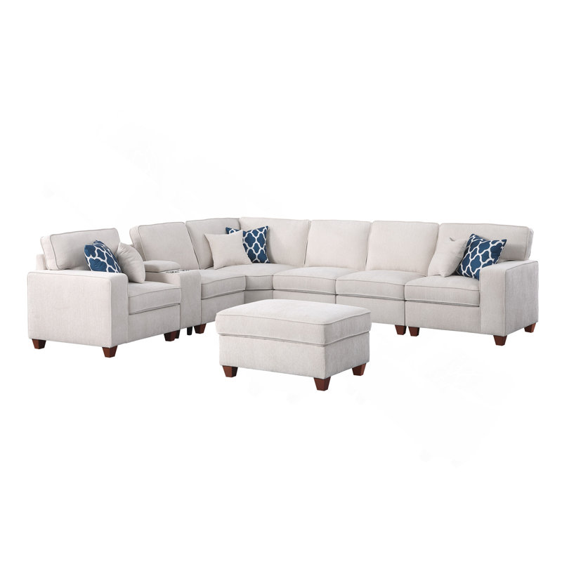 Rene Sectional Sofa With Ottoman