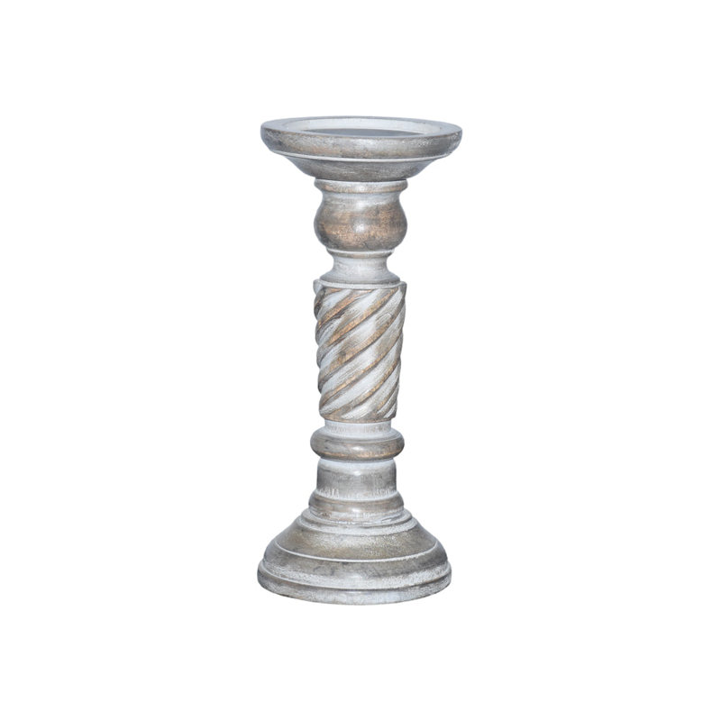 Wood Pillar, 6"/9"/12"/15", 4, Medium Burnt_1