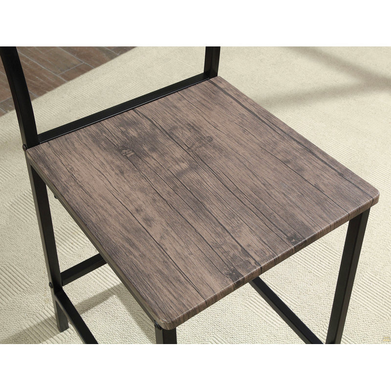 Table de salle à manger de style industriel 5 pièces