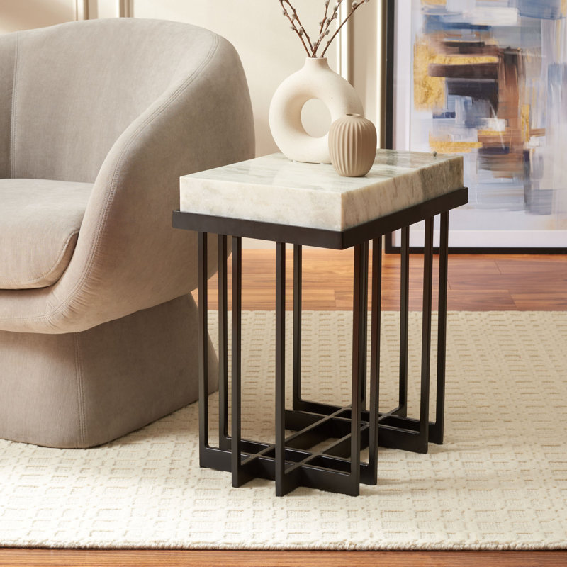Marble Top End Table