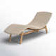 Janine 24'' Outdoor Teak Chaise Lounge