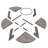Gray Round Dining Table With Manufactured Wood Pedestal For Neutral Dining Spaces-1987086498