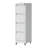 4-Drawer White Metal Vertical File Cabinet with Lock and Casters-398490504