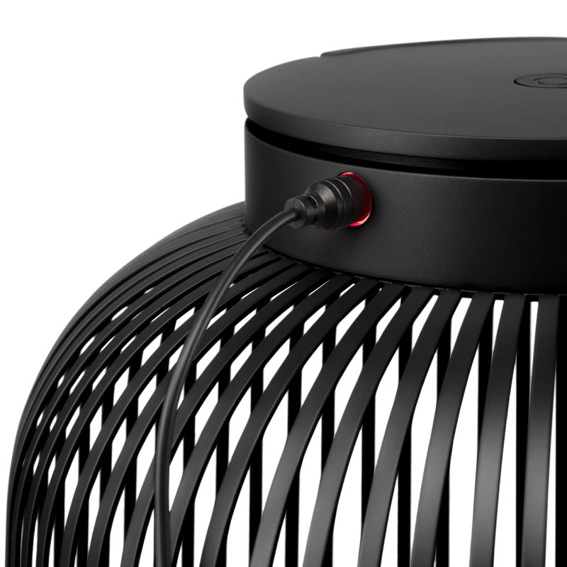 LITO Mobile Rechargeable LED Lantern - Large, 19.29" H x 12.21" W x 12.21" D, Black
