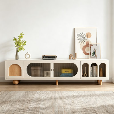 French Simple Cream Style TV Cabinet