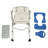 Height Adjustable Shower Commode Chair for Elderly,Bedside Commode Chair with Armrests and Backrest, Shower Seat with Armrests