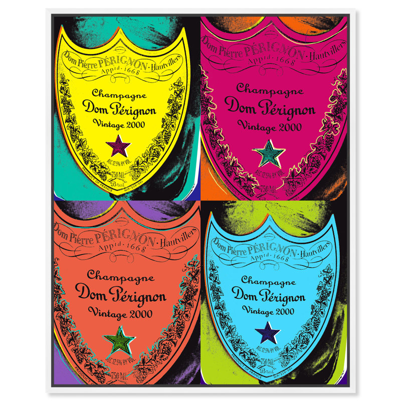 Warholesque Dom P - Impression sur toile, Toile encadrée, H 36 po x l 45 po, Blanc