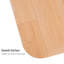 Mind Reader Office Chair Mat for Hardwood Floors, Under Desk Floor Protector, Rolling, PVC, 47.5 x 35.5