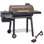 Barbecue au charbon robuste avec fumoir décalé et brosse de nettoyage Feasto