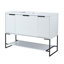 Meuble-lavabo autoportant de 48 pouces avec lavabo en résine-773327775