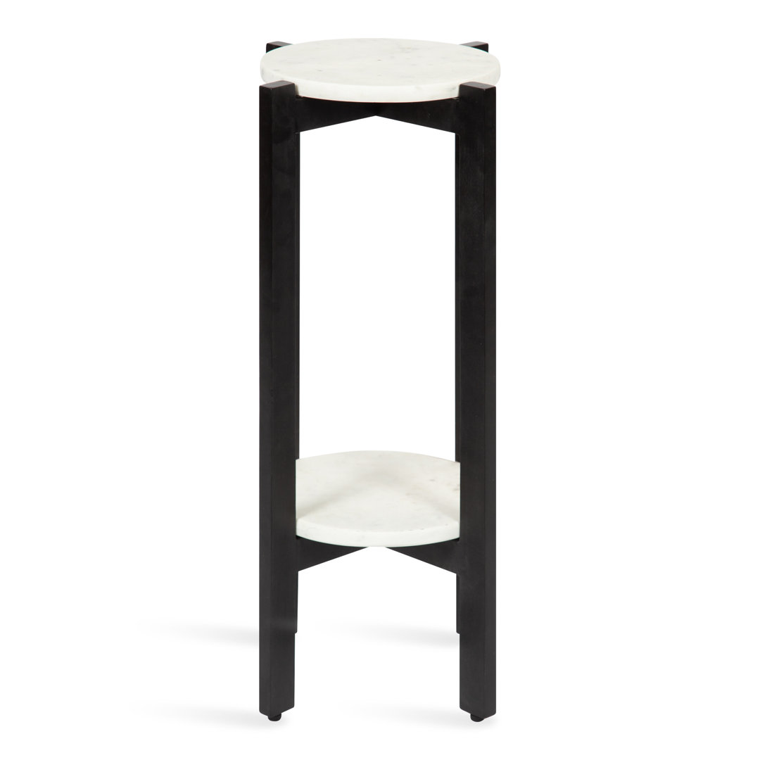 Oakdale Plant Stand Joss & Main Color: Black/White Size: 25" H x 12" W x 12" D