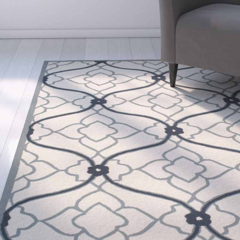 Treetrunk Geometric Indoor / Outdoor Rug, Rectangle 5' x 7'6"