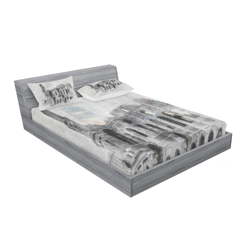 Microfiber Sheet Set, Queen Sheet Set with Fitted Sheet