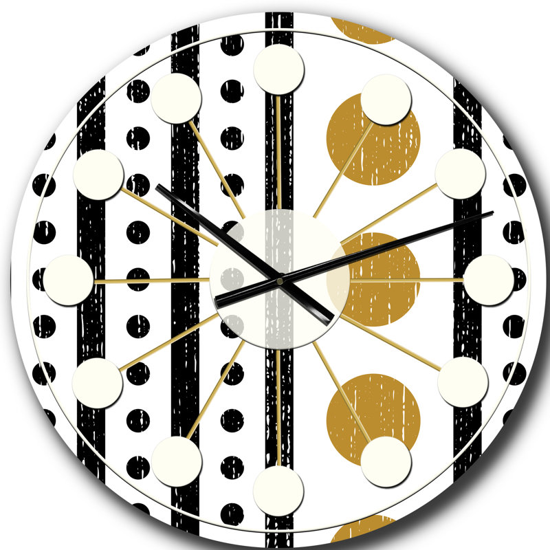 Horloge murale rétro Mid-Century, Grand
