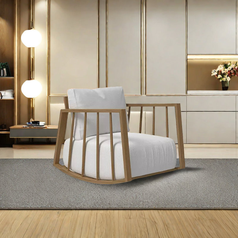 Chaise berçante en métal écologique
