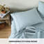 Ensemble de taie d'oreiller 100% lin français avec 2 taies d'oreiller de couleur unie délavées-114642701-114642704