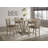 5Pcs Set Counter Table Set Square Counter Table Solid Wood Modern Farmhouse Rustic Look Distressed Look