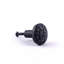 Iron Cabinet Knob Black Round Cobble Stone Design Cabinet Hardware