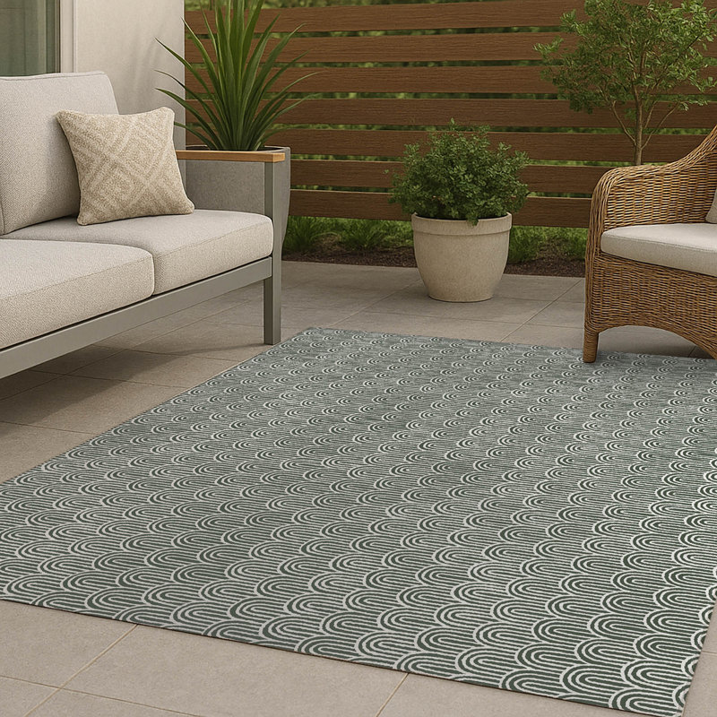 Tapis d'extérieur antidérapant Rolling Hills, Rectangulaire 2 pi x 3 pi