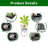 Keefe Rustic Automatic Watering Planters with Imitation Rattan Design