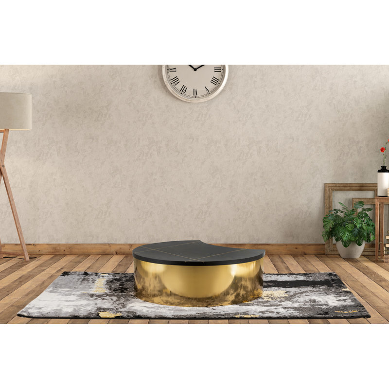 Ensemble de 3 tables de groupage Vanita, Doré