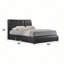 Kofi Black Synthetic Leather EK Bed W/Storage