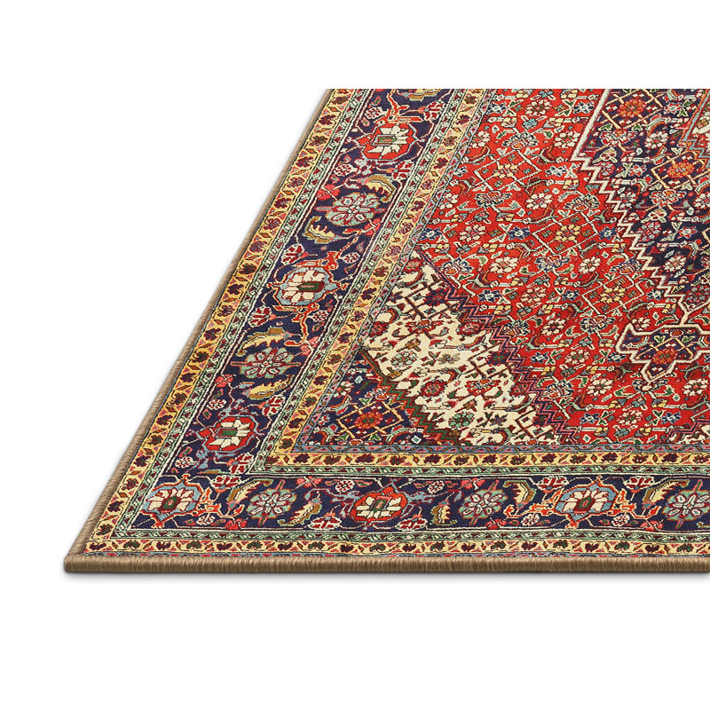 Tapis rouge à motif sud-ouest, Rectangle 5 pi x 7 pi