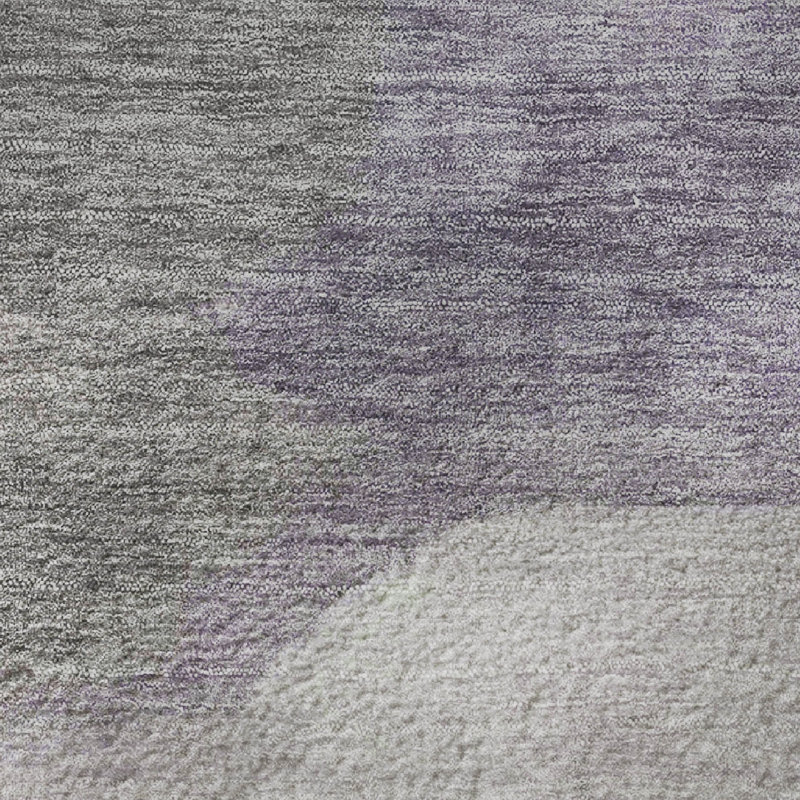 Tapis lavable à la machine de qualité supérieure Pinkston Waves, Rectangle 10 pi x 14 pi