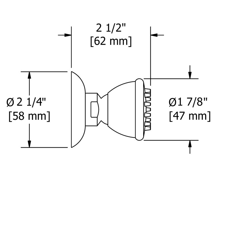 Riobel Single Function Body Spray, Polished Nickel