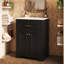 Ensemble de meuble-lavabo autoportant 24 po avec comptoir en céramique 24 po-412987862