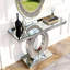Grande console à miroir en forme d'olive avec miroir