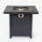 28-inch Iron Square Propane Fire Pit Table