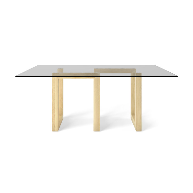 Table de salle à manger Reesa, H 29 po x L 60 po x l 44 po, Naturel