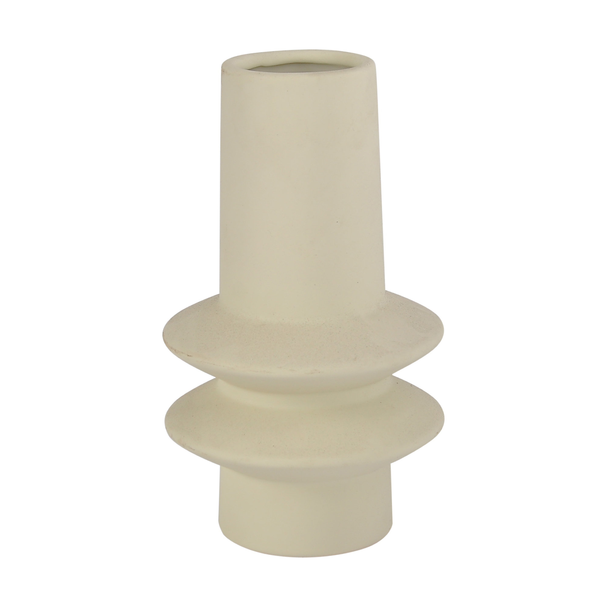 Trey Handmade Stoneware Table Vase, 12" H x 6" W x 6" D