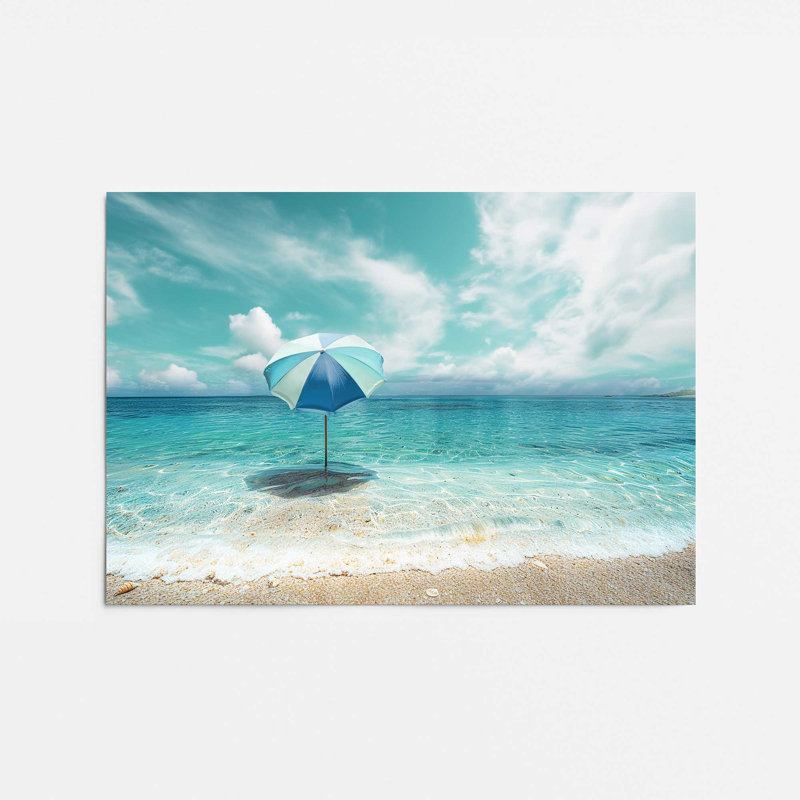 «Solitude in Aqua», reproduction d'art, H 12 po x l 16 po
