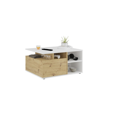Kwadjo Wheel Coffee Table with Storage