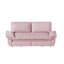 Canapé-lit convertible grand 73,2 po, causeuse escamotable 3 en 1, canapé-lit multifonctionnel en velours pour le salon ， rose-1356285960