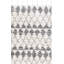 Tapis géométrique gris / ivoire en laine et en coton tissé à la main Gaetano-1719318418