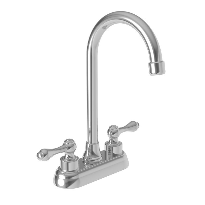 Seaport Double Handle Bar Faucet, Polished Chrome
