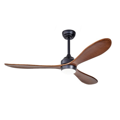 52" Ceiling Fan with Lights Quiet DC Motor  Ceiling Fans 6 Speed Levels,Reversible Ceiling Fan, for Patio Living Room, Bedroom