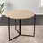 Vernett Extendable Round Metal Base Dining Table