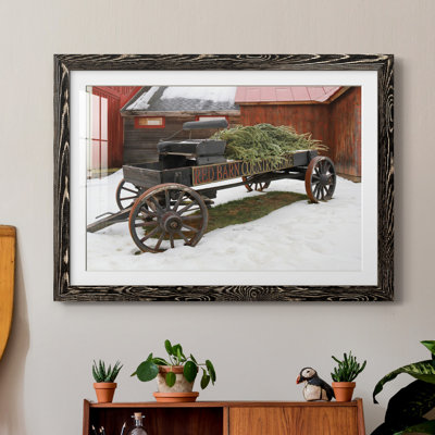 Country Store Wagon - Reproduction de photo sur papier encadrée