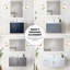 Meuble-lavabo de salle de bain 36 po X P 22 po D et 36 po Miroir à DEL-205833528