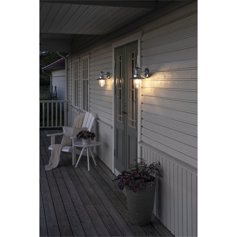 Napoli Outdoor Wall Light, Silver