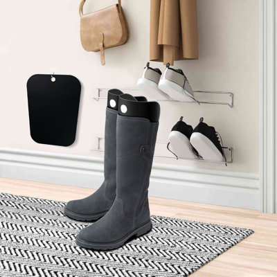 Luxdecor 16Pair (32Sheets) 16in Boot Shaper Form Inserts Boots Support for Boot Black