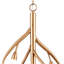 Lustre Freeform en or antique avec sphères en verre transparent-786568475-786568477