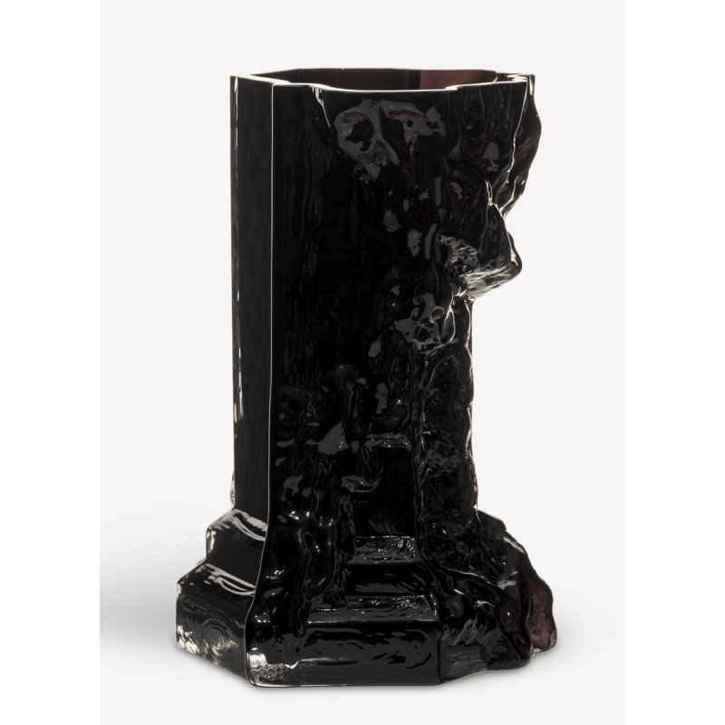 Petit vase Rocky Baroque, Noir